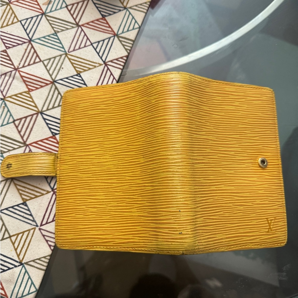 Vintage Louis Vuitton Epi Leather Yellow Agenda PM
